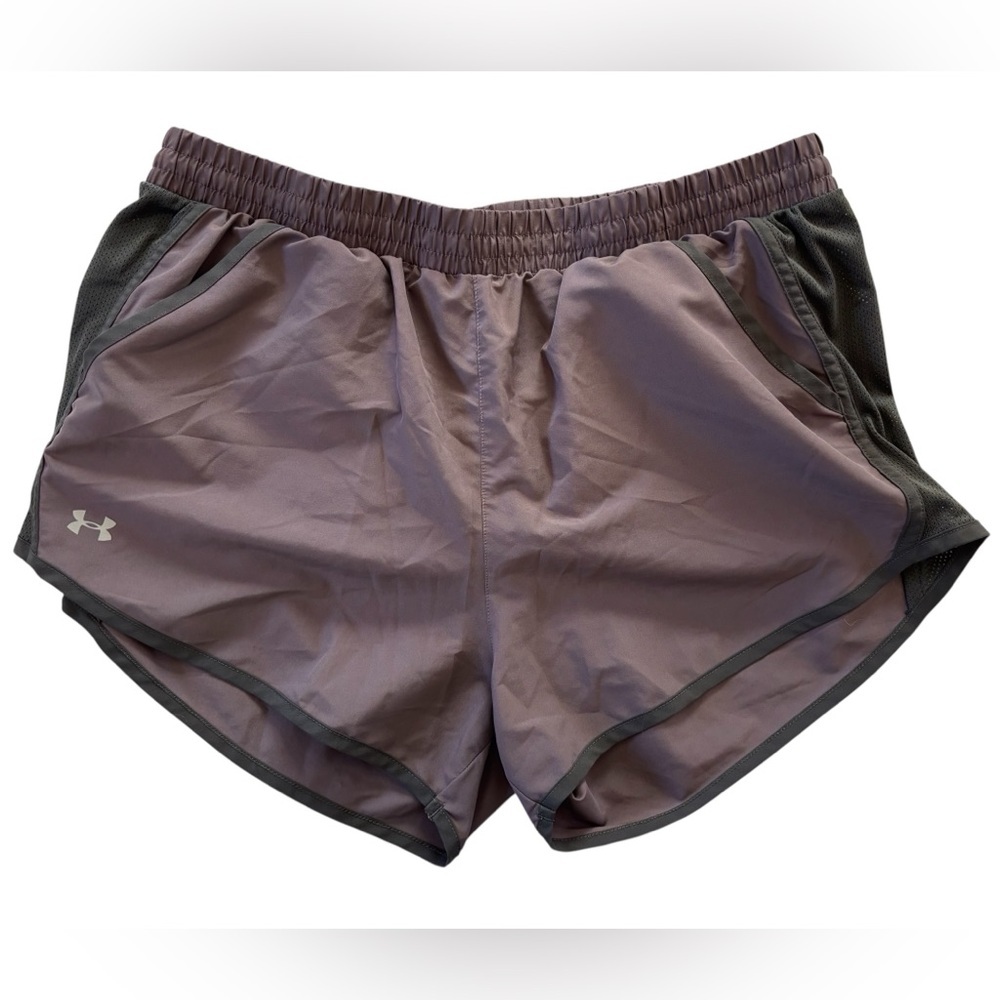 Under Armour Women's Mauve and Gray Athletic Shorts
